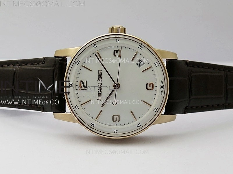 Code 11.59 RG 15210 APSF 1:1 Best Edition White Dial on Brown Leather Strap SA4302 Super Clone